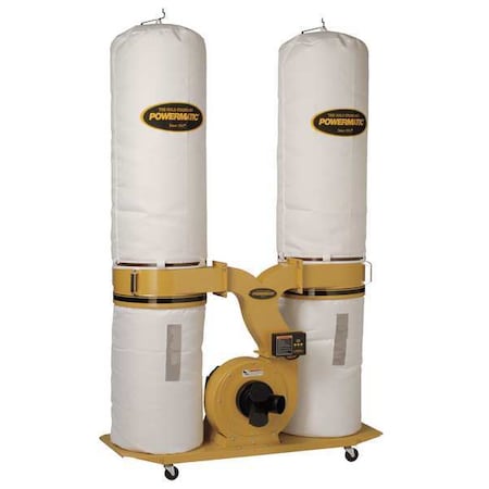 Powermatic Dust Collector, 75 to 90 dBA, 3 HP 1792073K