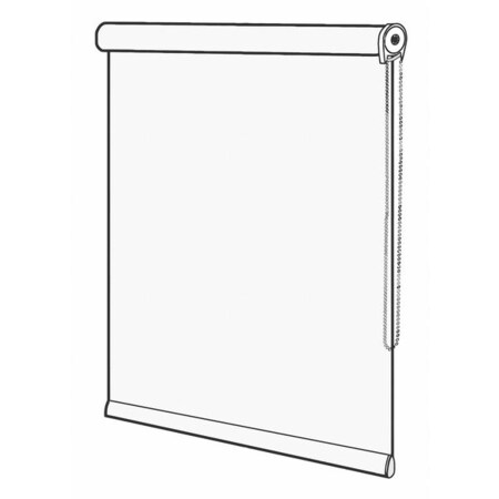 Hunter Douglas Hospitality Shades, Polyester, 60 In L, White/White HDH6800C5WW