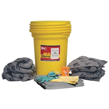 BRADY SPC ABSORBENTS Spill Kit, Universal, Yellow SKA30