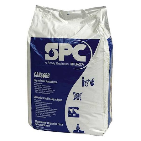 Brady Loose Absorbent, 9.77 gal Absorbed per Package, Bag, Industrial Peat Moss, Brown CS-LFB10