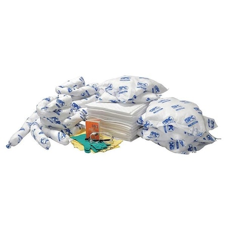 Brady Spill Kit Refill, 23 gal Volume Absorbed per Kit, Bag, White SC-CABINET-OF