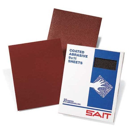 United Abrasives/Sait Sand Papers, 9 in. W x11 in. L, 40D,  84211