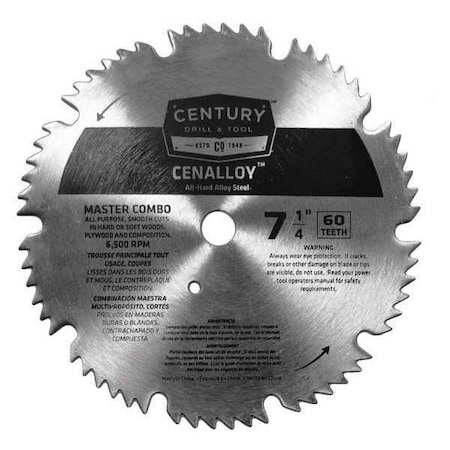 Century Drill & Tool Cenalloy Master Combo Saw Blade 08204
