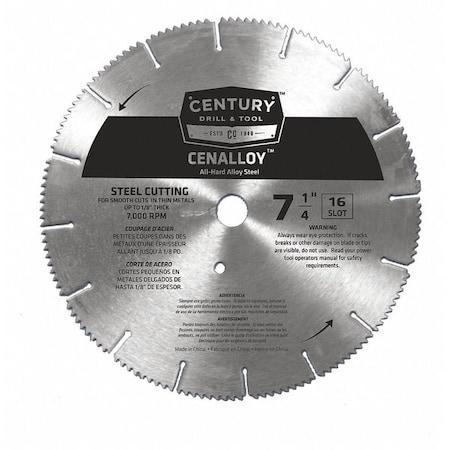 Century Drill & Tool Cenalloy Iron/Steel Saw Blade 08207