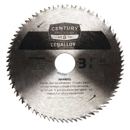Century Drill & Tool Cenalloy Plywood Saw Blade 08236