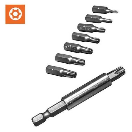 Century Drill & Tool 9 Piece Security Star-Drive Bit and Holder Set 68017