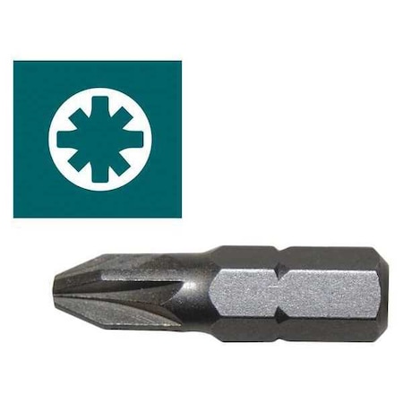 Century Drill & Tool Pozi Insert Screwdriving Bit, 1, 1in. 69181