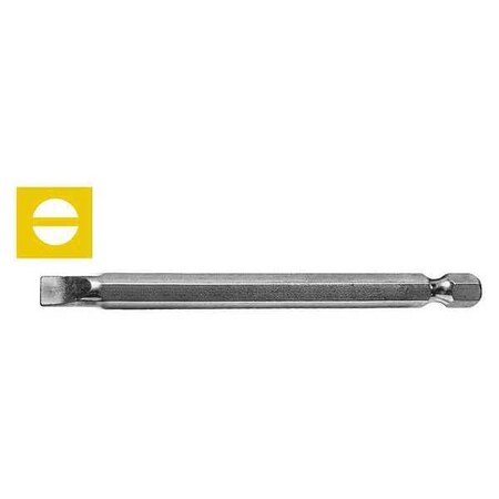 Century Drill & Tool Slotted Power Screwdriving Bit, 6-8, 4 in. 70406