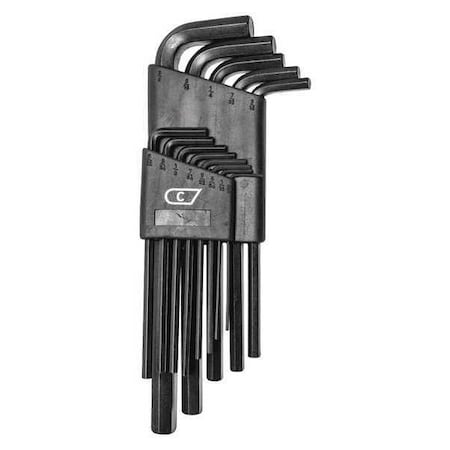 Century Drill & Tool 9 Piece Metric/SAE Hex Key Set, 64313 64313