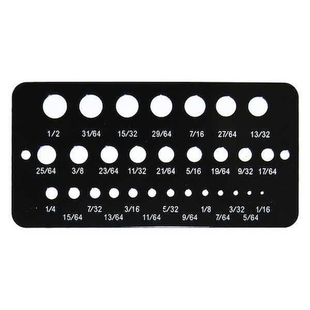 Century Drill & Tool Fractional Drill Gauge 64120