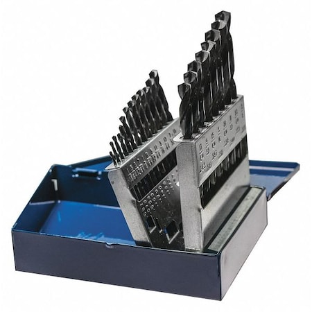 Century Drill & Tool 21 Piece Pro Grade Black Oxide Drill Bit Set 24021