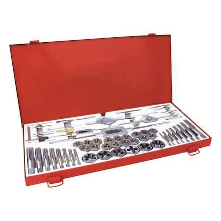 Century Drill & Tool 58 Piece Fractional Tap and Die Set 98958