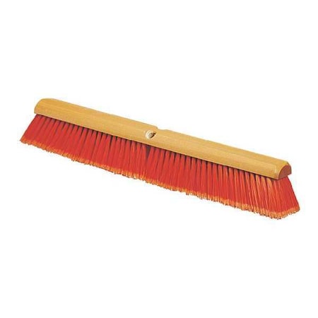 Carlisle Foodservice Flagged PP Sweep, 24in, Orange, PK12 4501424
