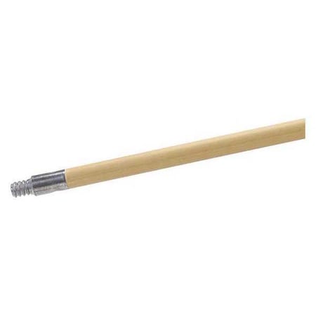 Carlisle Foodservice 60" Metal Tip Threaded Wood Handle, 60in, PK12, Wood 4526700