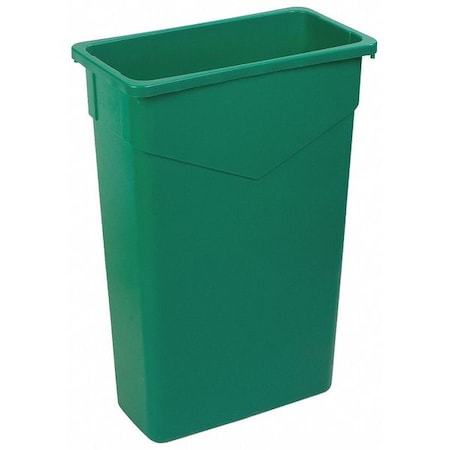 Carlisle Foodservice 23 gal. LLDPE Rectangular Trash Can, Green 34202309