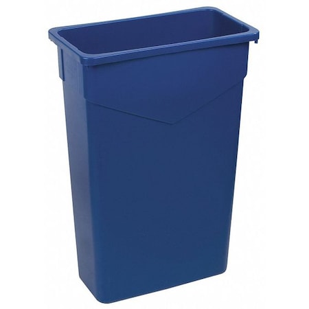 Carlisle Foodservice 23 gal. LLDPE Rectangular Trash Can, Blue 34202314