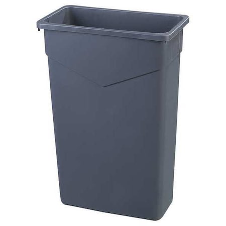 Carlisle Foodservice 23 gal. LLDPE Rectangular Trash Can, Gray 34202323