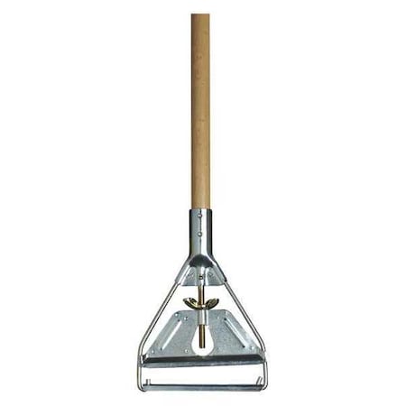 Carlisle Foodservice 63" Wood Mop Handle, Metal Head, 63in, PK12, Wood 4034000