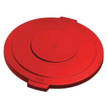 Carlisle Foodservice Round Trash Can Lid, Red, Polyethylene 34103305