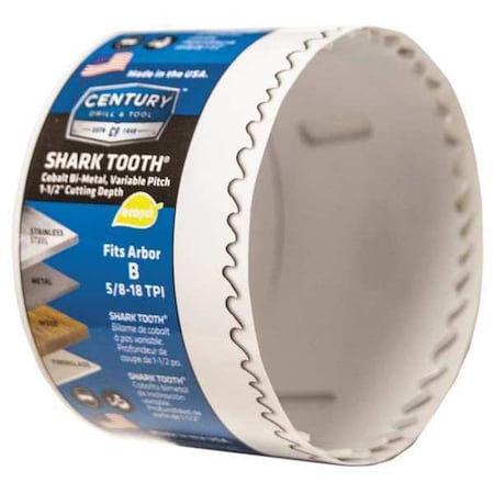 Century Drill & Tool Shark Tooth Bi-Metal Hole Saw 05040