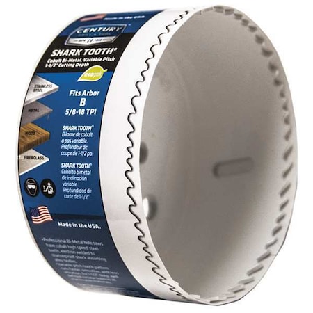 Century Drill & Tool Shark Tooth Bi-Metal Hole Saw 05054