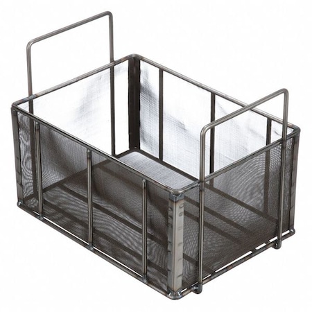 Marlin Steel Wire Products Rectangular Parts Washing Basket, #30 Mesh Size, Steel, Natural 00-00368246-81