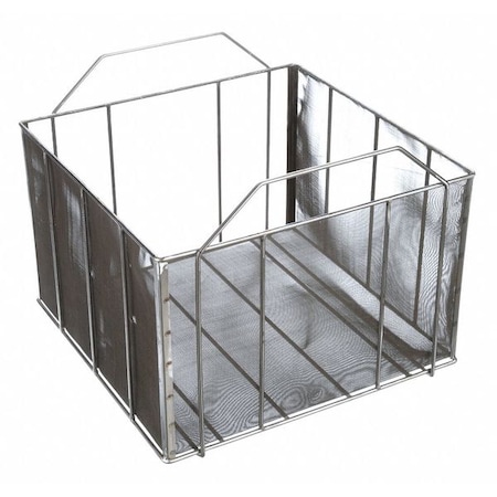 Marlin Steel Wire Products Rectangular Parts Washing Basket, #30 Mesh Size, Steel, Natural 00-00368256-81