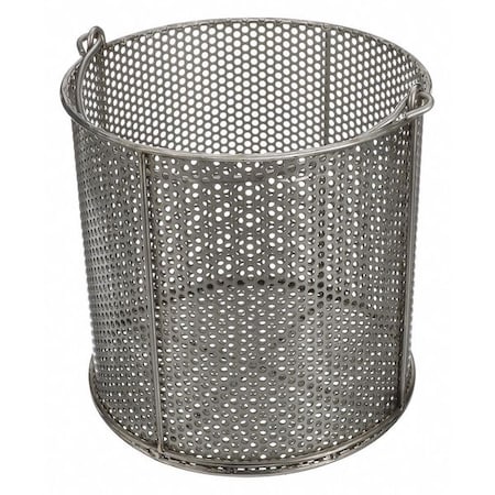 Marlin Steel Wire Products Round Parts Washing Basket, #4 Mesh Size, Stainless Steel, Silver 00-00368227-38