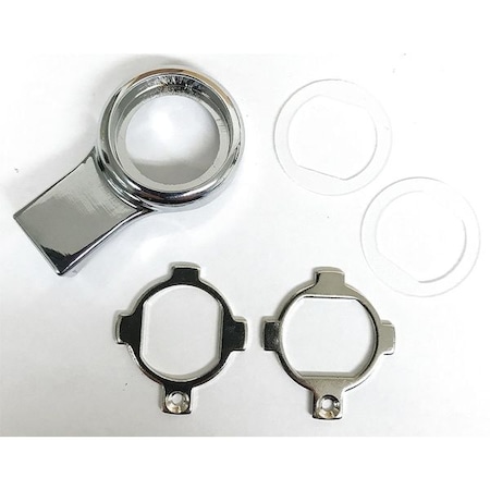 Delta Lock Disc Tumbler Keyed Cam Lock, Polished chrome, 3/8 For Door Thickness, 0 Number of Keys G AU CR BRACKET PC KIT