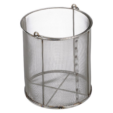 Marlin Steel Wire Products Round Parts Washing Basket, #24 Mesh Size, Stainless Steel, Silver 00-00368205-38