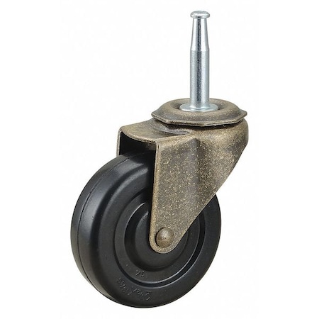 Zoro Select Stem Caster, Grip Neck, 2-1/2" Wheel Dia. 429H15