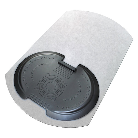 Floortex Chair Mat, Contoured, With Floor, Clear FCA12S