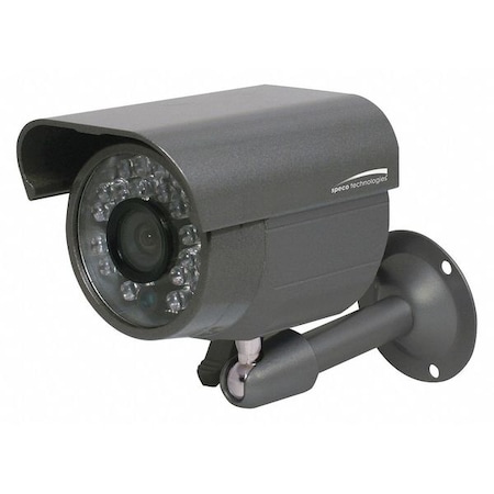 SPECO TECHNOLOGIES Camera, Bullet Type, Fixed Lens, 12VDC CVC617T