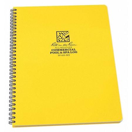 Rite In The Rain Receiving Record Book, 11" L, 8-1/2" W 425-MX