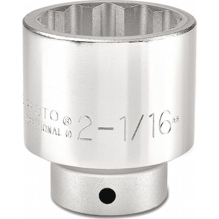 Proto 3/4 in Drive, 2-1/16" Triple Square SAE Socket, 12 Points J5566