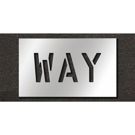 Rae Pavement Stencil, Way, STL-108-70610 STL-108-70610