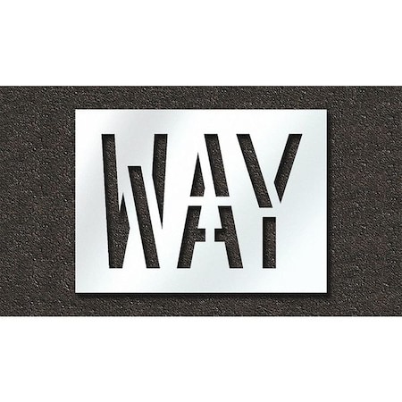 Rae Pavement Stencil, Way, STL-108-71810 STL-108-71810