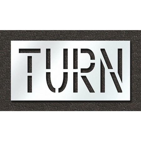 Rae Pavement Stencil, Turn, STL-108-71819 STL-108-71819
