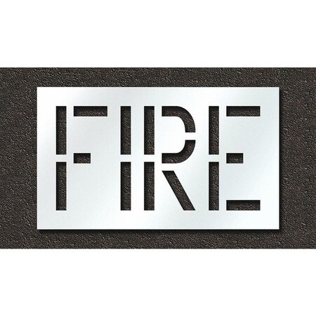 Rae Pavement Stencil, Fire, STL-108-71801 STL-108-71801