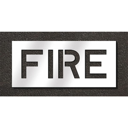 Rae Pavement Stencil, Fire, STL-108-71001 STL-108-71001