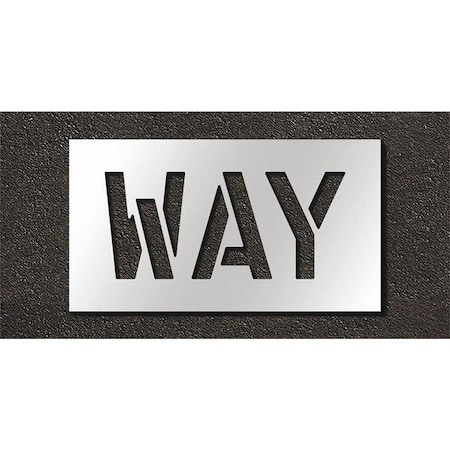 Rae Pavement Stencil, Way, STL-108-71010 STL-108-71010