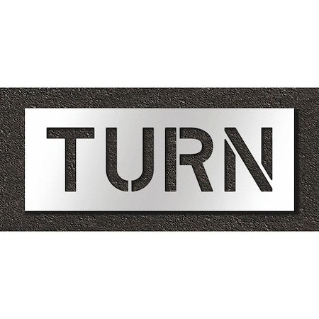 Rae Pavement Stencil, Turn, STL-108-71019 STL-108-71019