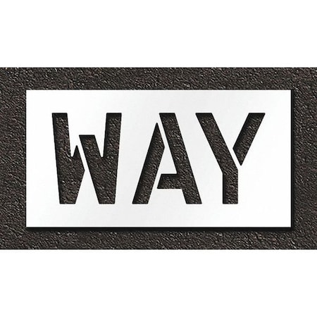 Rae Pavement Stencil, Way, STL-108-71210 STL-108-71210