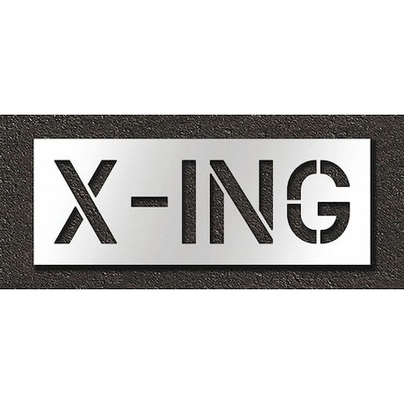 Rae Pavement Stencil, X-ing, STL-108-71227 STL-108-71227