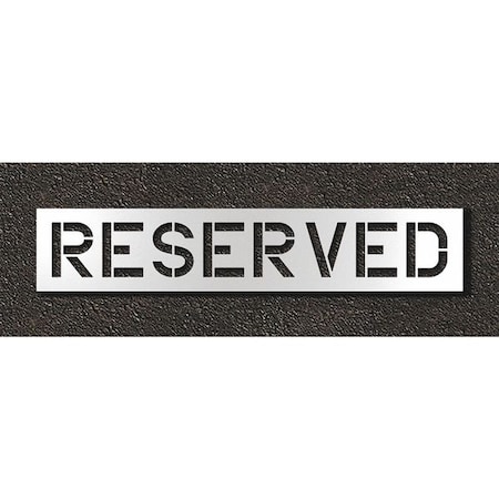 Rae Pavement Stencil, Reserved, STL-108-71233 STL-108-71233