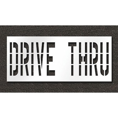 Rae Pavement Stencil, Drive Thru, STL-108-73636 STL-108-73636