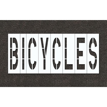 Rae Pavement Stencil, Bicycles, STL-108-74818 STL-108-74818