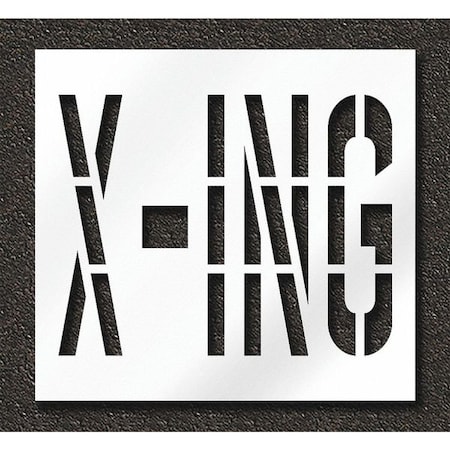 Rae Pavement Stencil, X-ing, STL-108-73627 STL-108-73627