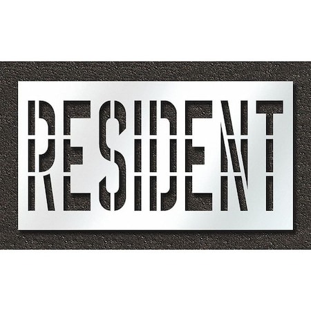 Rae Pavement Stencil, Resident, STL-108-73630 STL-108-73630