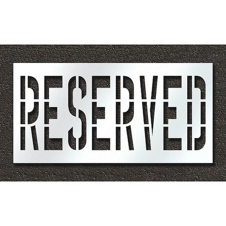 Rae Pavement Stencil, Reserved, STL-108-73633 STL-108-73633